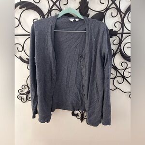 Gray Gap Cardigan